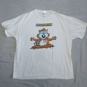Mid 2000s Fox Gopher Cam Digger NASCAR Racing T-shirt Vintage, Large